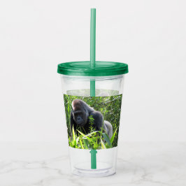 Silverback Gorilla - Akryllischer Tumbler Acryltrinkbecher