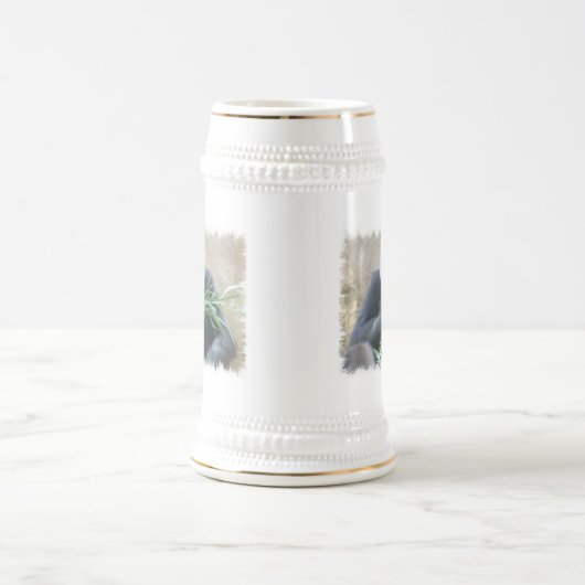Silverback-Gorilla-Bier Stein Bierglas (Mittel)