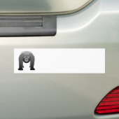 Silverback-Gorilla-Cartoon Autoaufkleber (Auf Auto)
