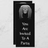 Silverback Gorilla Cartoon Einladung (Vorne/Hinten)