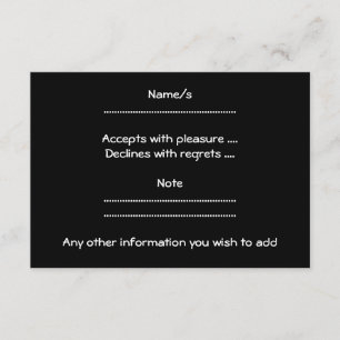 Silverback-Gorilla-Cartoon RSVP Karte