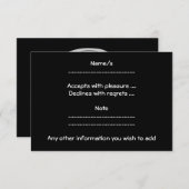 Silverback Gorilla Cartoon RSVP Karte (Vorne/Hinten)