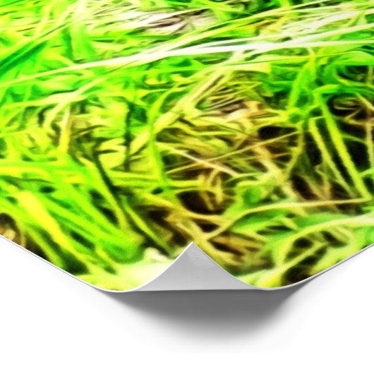 Silverback Gorilla Foto Painting Poster (Ecke)