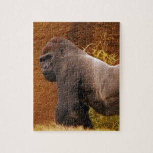 Silverback-Gorilla-Foto-Puzzlespiel Puzzle