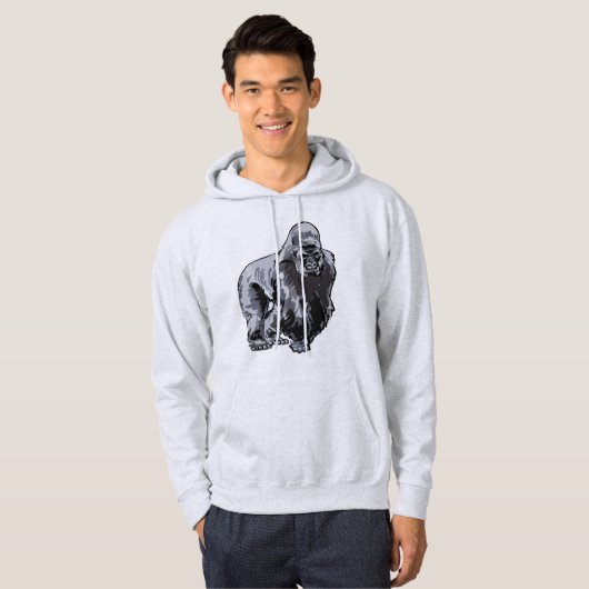 Silverback Gorilla Hoodie (Vorne ganz)
