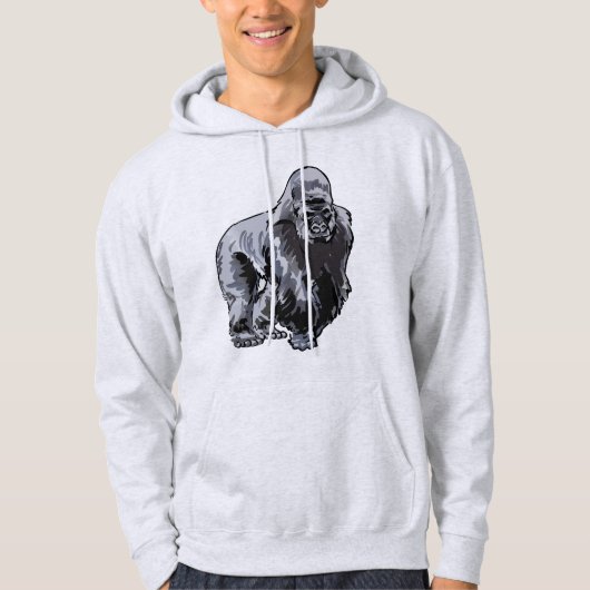 Silverback Gorilla Hoodie (Vorderseite)