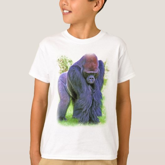 Silverback-Gorilla im Öl T-Shirt (Vorderseite)