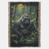Silverback Gorilla in Ruanda Decke (Vorderseite Vertikal)