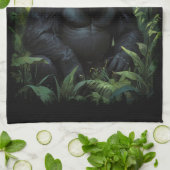 Silverback Gorilla in Ruanda Geschirrtuch (Gefaltet)