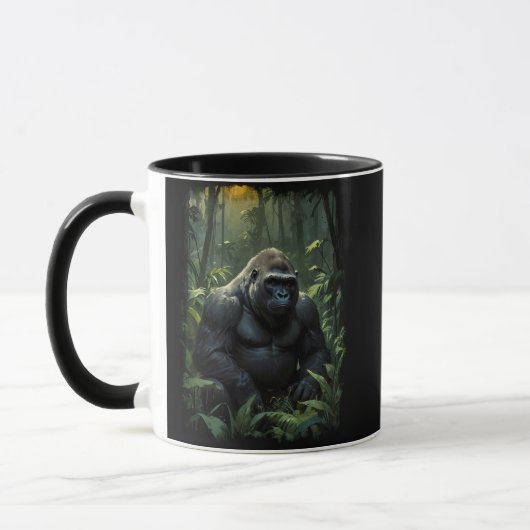 Silverback Gorilla in Ruanda Tasse (Links)