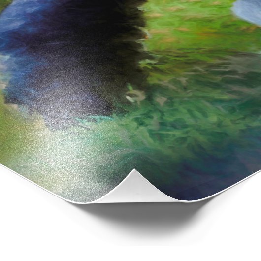 SILVERBACK GORILLA JUNGLE ERLEUCHTUNG FOTODRUCK (Ecke)