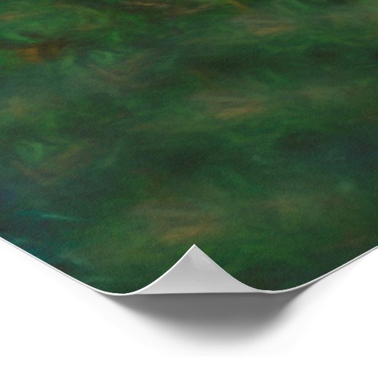 SILVERBACK GORILLA JUNGLE ERLEUCHTUNG POSTER (Ecke)