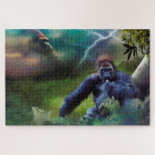 SILVERBACK GORILLA JUNGLE ERLEUCHTUNG PUZZLE (Horizontal)