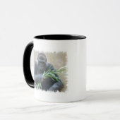 Silverback-Gorilla-Kaffee-Tasse Tasse (Vorderseite Links)
