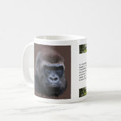 Silverback Gorilla Kaffeetasse (Vorderseite Links)
