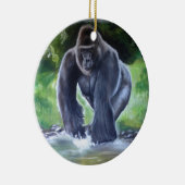 Silverback-Gorilla Keramikornament (Rechts)