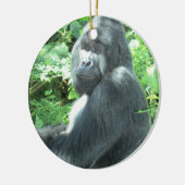 Silverback Gorilla Keramikornament (Links)