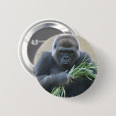 Silverback-Gorilla-Knopf Button (Vorne & Hinten)