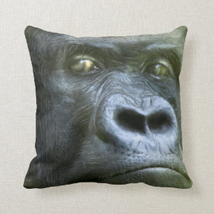 Silverback-Gorilla-Kunst-Designer-Kissen Kissen