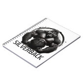 Silverback Gorilla Logo Editor Notizblock (Linke Seite)