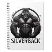 Silverback Gorilla Logo Editor Notizblock (Vorderseite)