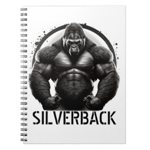 Silverback Gorilla Logo Editor Notizblock