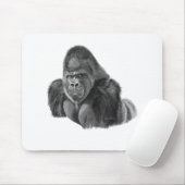 Silverback gorilla mouse pad ゴリラのマウスパッド mousepad (Mit Mouse)