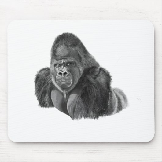Silverback gorilla mouse pad ゴリラのマウスパッド mousepad (Vorne)