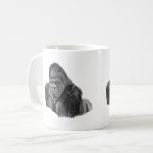 Silverback Gorilla Mug Cup ゴリラのマグカップ Kaffeetasse (Vorderseite Links)