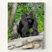 Silverback Gorilla Notebook, 8.5 x 11 + Notizblock (Rückseite)