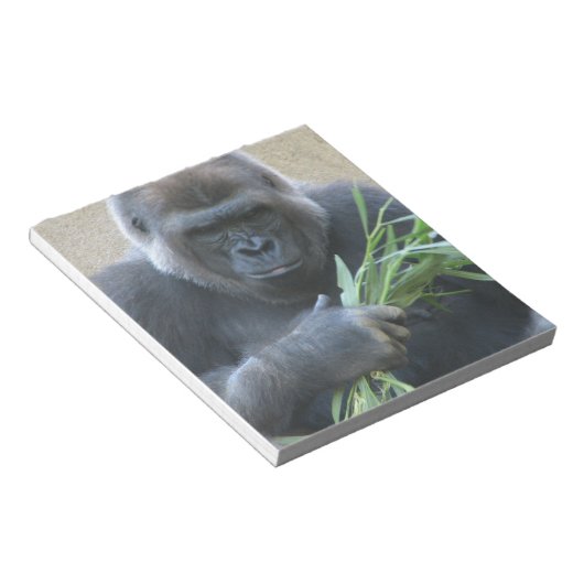 Silverback Gorilla Notepad Notizblock (angewinkelt)