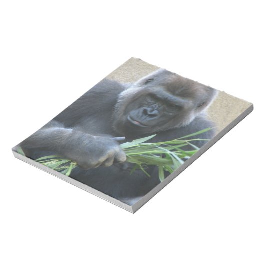 Silverback Gorilla Notepad Notizblock (Rotiert)