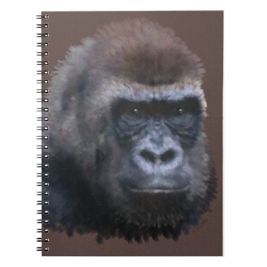 Silverback Gorilla Notizblock (Vorderseite)