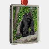 Silverback Gorilla Ornament Aus Metall (Rechts)