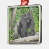 Silverback Gorilla Ornament Aus Metall (Links)