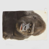 Silverback Gorilla Portrait Golfhandtuch (Horizontal)