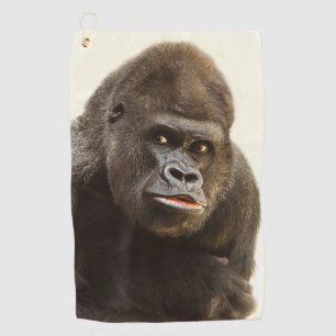 Silverback Gorilla Portrait Golfhandtuch
