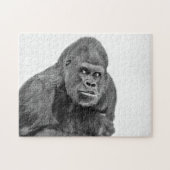 Silverback Gorilla Portrait, Jigsaw Puzzle (Horizontal)