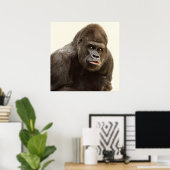 Silverback Gorilla-Portrait Poster (Heimbüro)