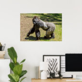 Silverback Gorilla Print Poster (Heimbüro)