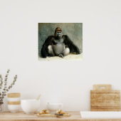 Silverback Gorilla Print Poster (Küche)