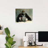 Silverback Gorilla Print Poster (Heimbüro)