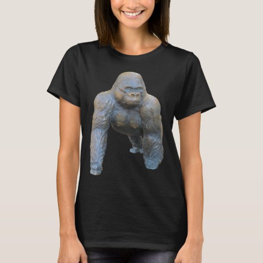 Silverback Gorilla Silver Back Primat Ape 7 T-Shirt (Vorderseite)