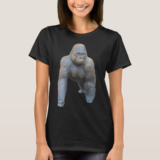 Silverback Gorilla Silver Back Primat Ape 7 T-Shirt (Vorderseite)