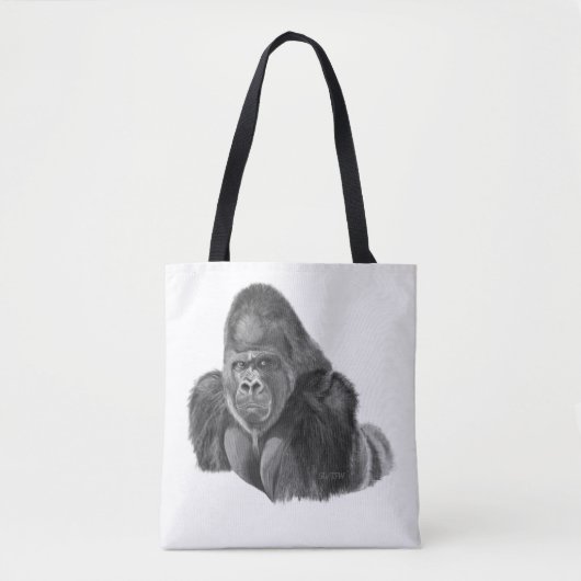 Silverback gorilla tote bag ゴリラのトートバッグ tasche (Vorderseite)
