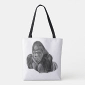 Silverback gorilla tote bag ゴリラのトートバッグ tasche (Rückseite)