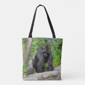 Silverback Gorilla Tote Bag Tasche (Rückseite)