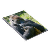 Silverback Gorilla und sein Deckblatt Notizblock (Rechte Seite)