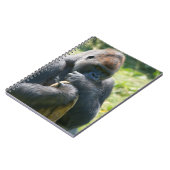 Silverback Gorilla und sein Deckblatt Notizblock (Linke Seite)