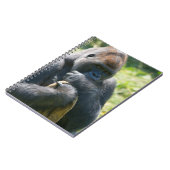 Silverback Gorilla und sein Deckblatt Notizblock (Linke Seite)